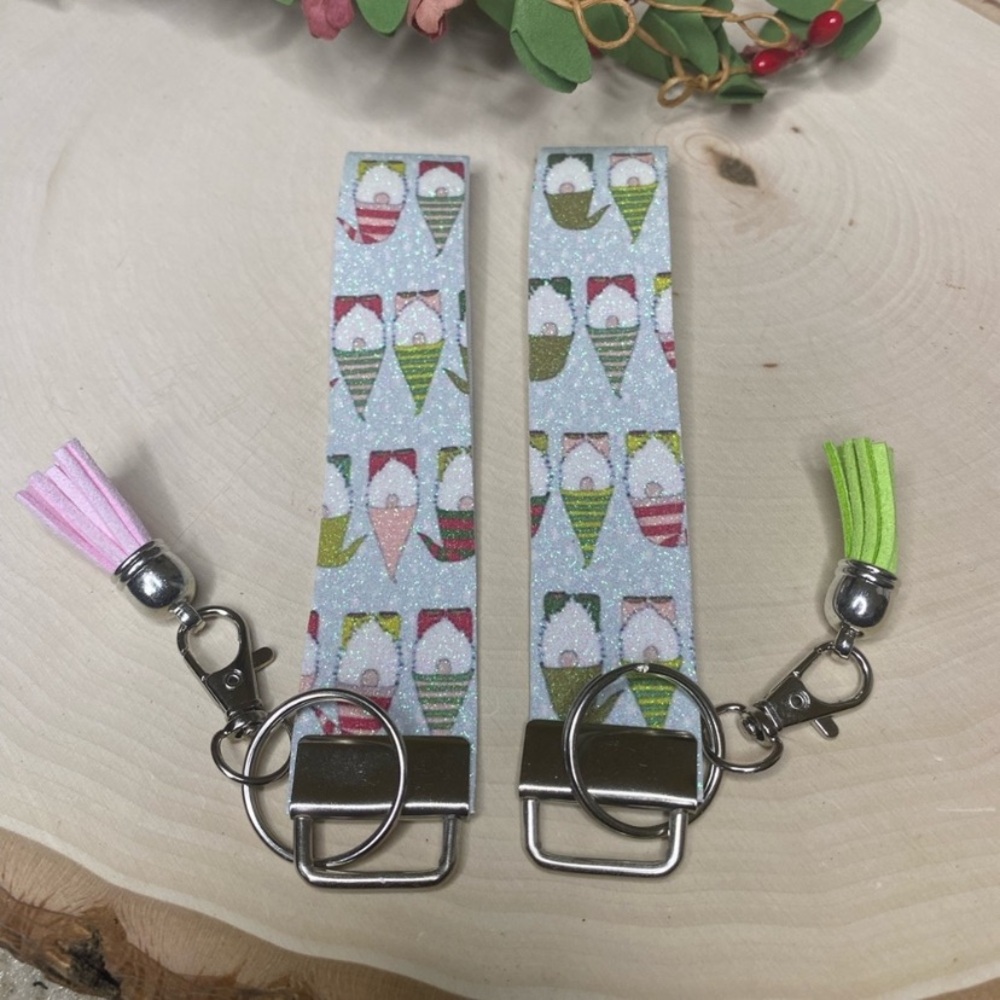 Winter Gnomes Keychain Wristlet (price for 1)
